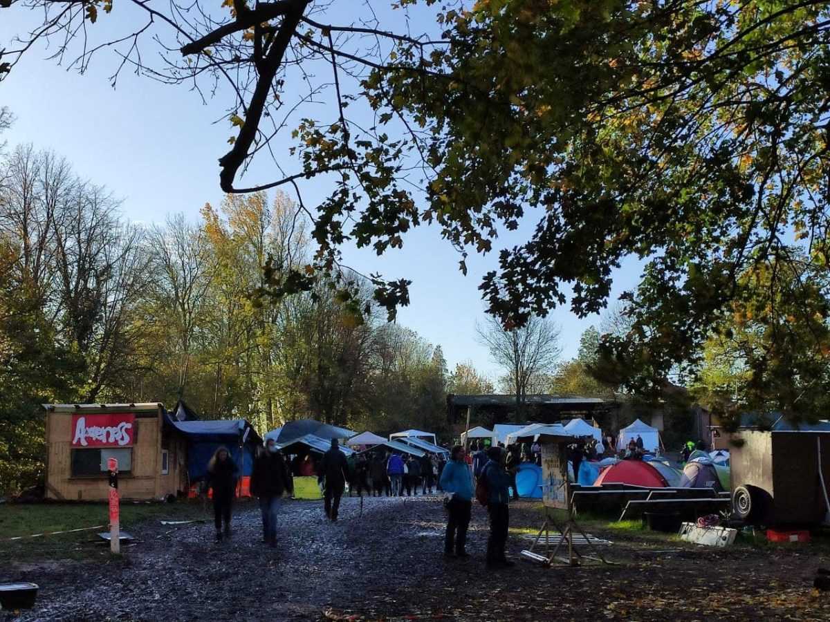 Camp on the land of Eckardt Heukamp.